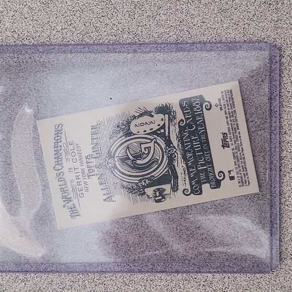 2022 Topps Allen & Ginter Gerrit Cole Mini Ad Back - Picture 2 of 2